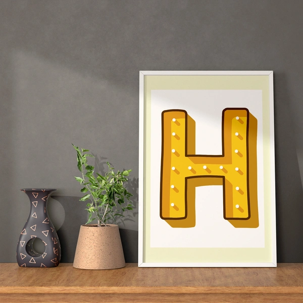  White Frame Ivory Mount