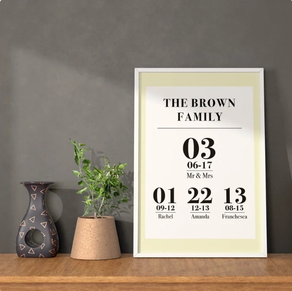  White Frame Ivory Mount